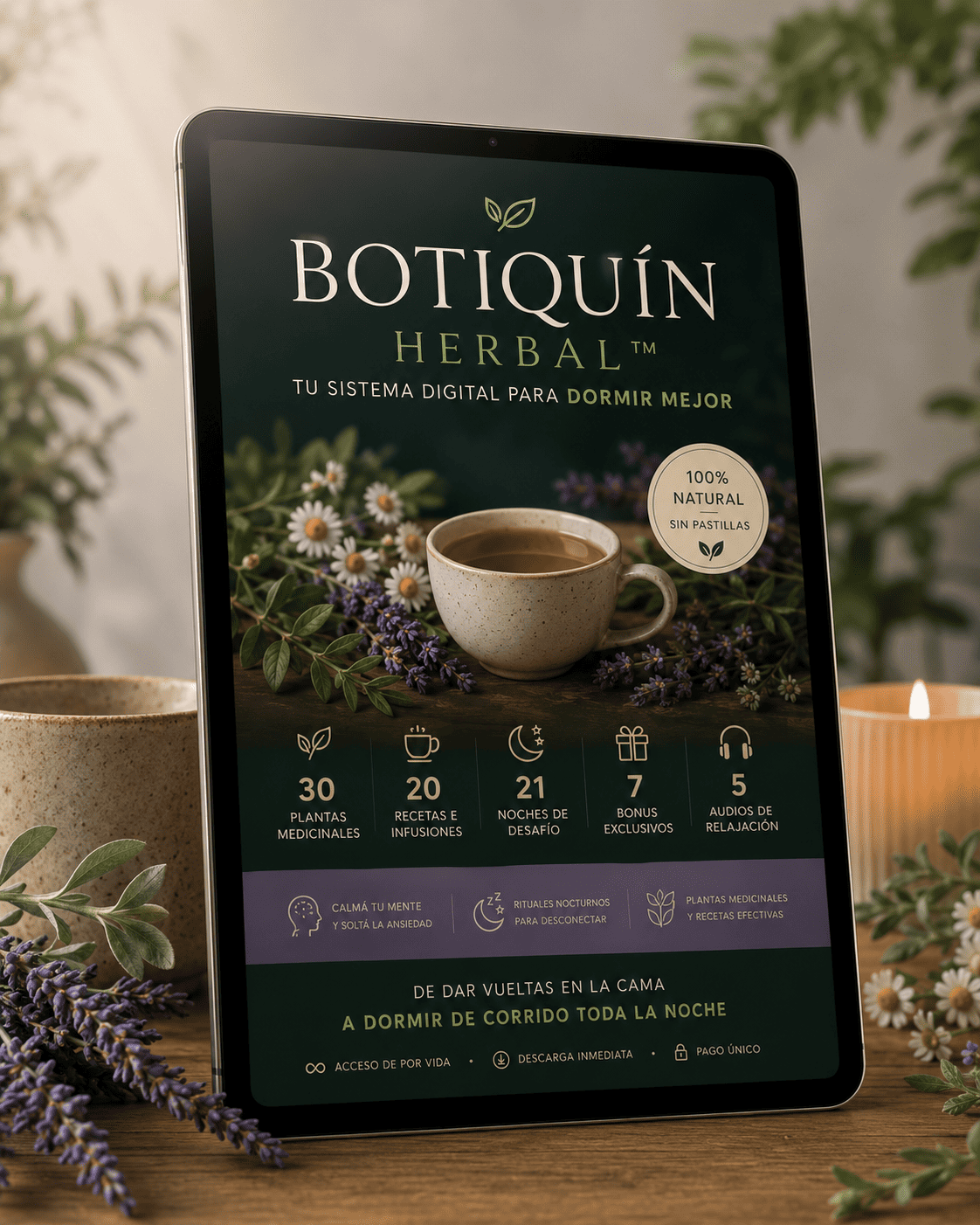 Botiquín Herbal | Kit Digital Interactivo para Dormir Mejor